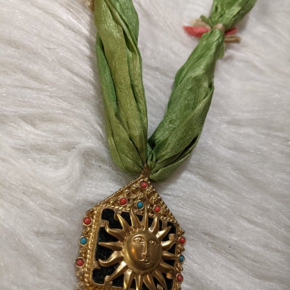 handmade Necklace with silk cord - Picture 7 of 7